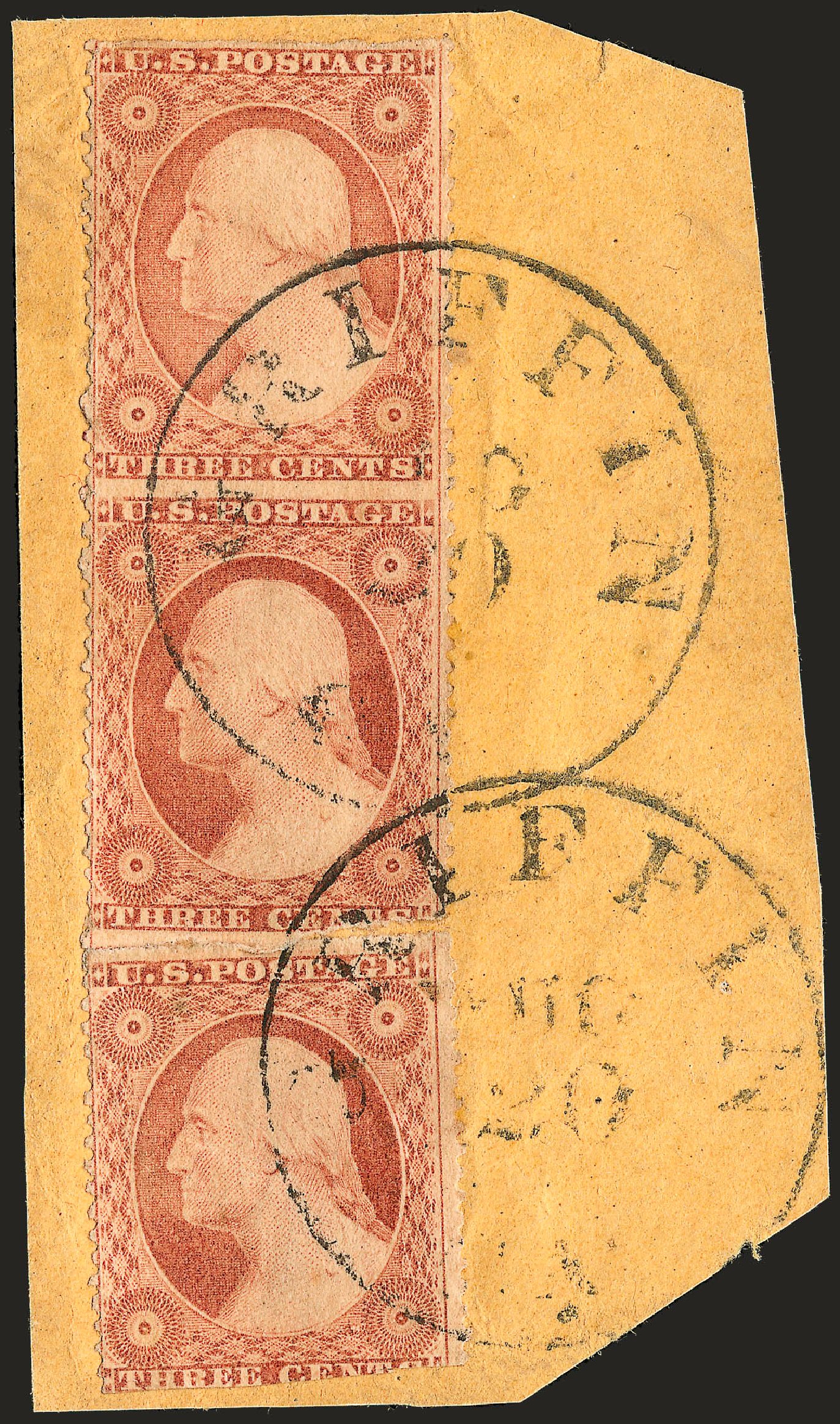 Cost of US Stamps Scott Catalogue 26: 3c 1857 Washington. Robert Siegel Auction Galleries, Dec 2008, Sale 964, Lot 251