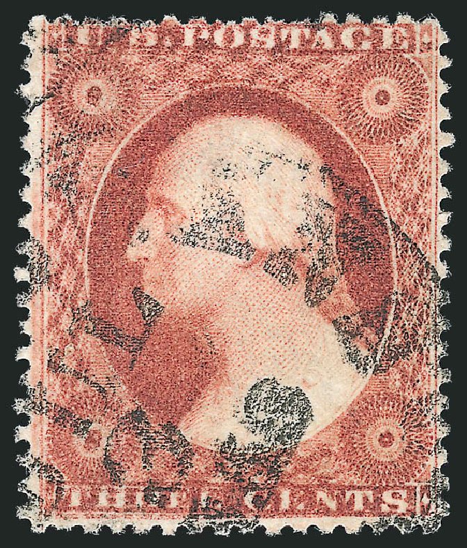 Values of US Stamps Scott #26 - 3c 1857 Washington. Robert Siegel Auction Galleries, Mar 2011, Sale 1007, Lot 2154