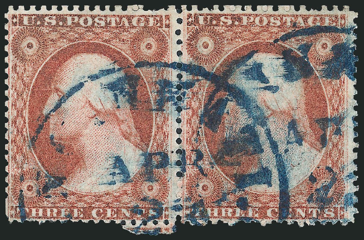Price of US Stamps Scott Catalog #26: 3c 1857 Washington. Robert Siegel Auction Galleries, Dec 2011, Sale 1017, Lot 504