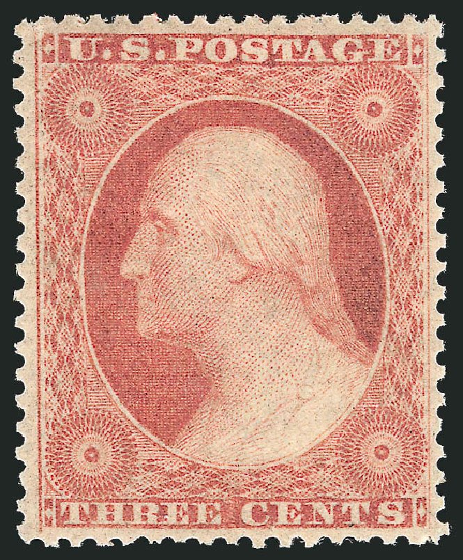 Values of US Stamp Scott Cat. # 26 - 3c 1857 Washington. Robert Siegel Auction Galleries, Jun 2012, Sale 1026, Lot 1174