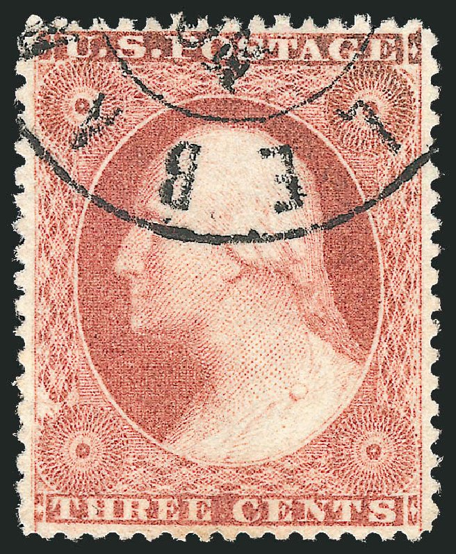 Prices of US Stamp Scott Catalog # 26 - 1857 3c Washington. Robert Siegel Auction Galleries, Oct 2012, Sale 1032, Lot 3074