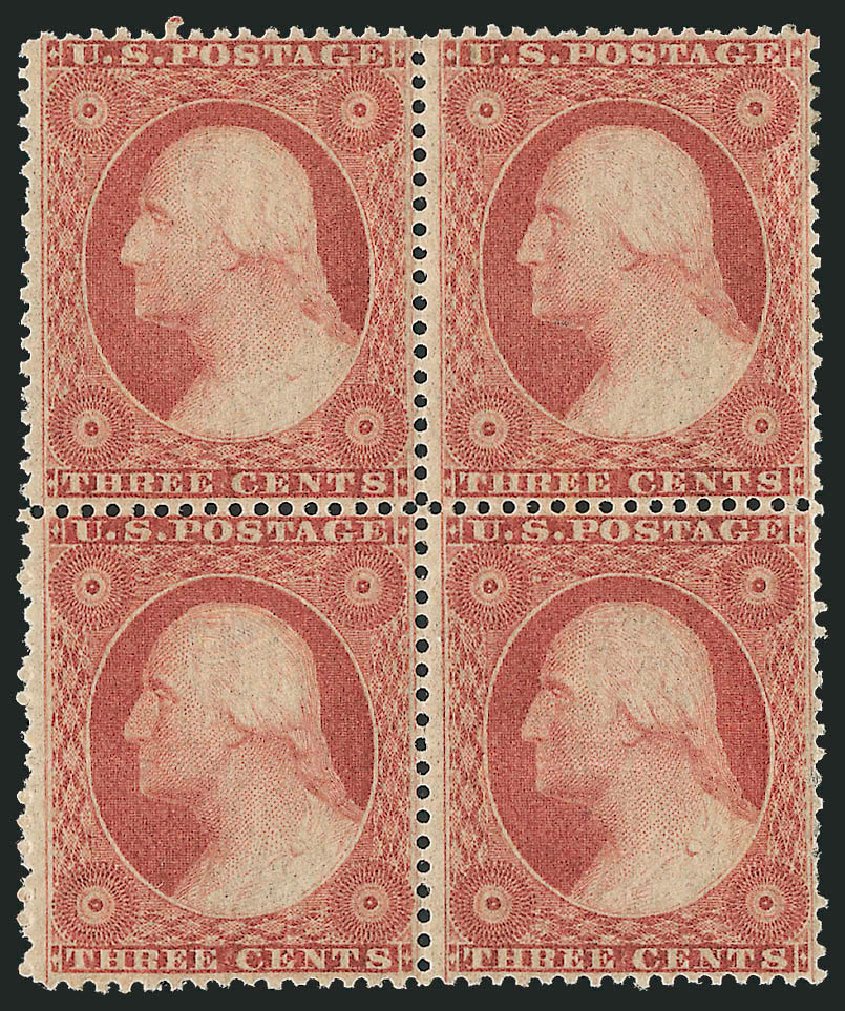 US Stamps Prices Scott 26: 1857 3c Washington. Robert Siegel Auction Galleries, Sep 2009, Sale 976, Lot 1214