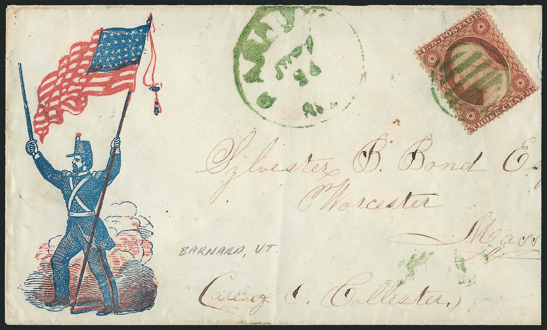 US Stamp Prices Scott Cat. 26: 1857 3c Washington. Robert Siegel Auction Galleries, Oct 2010, Sale 996, Lot 3244