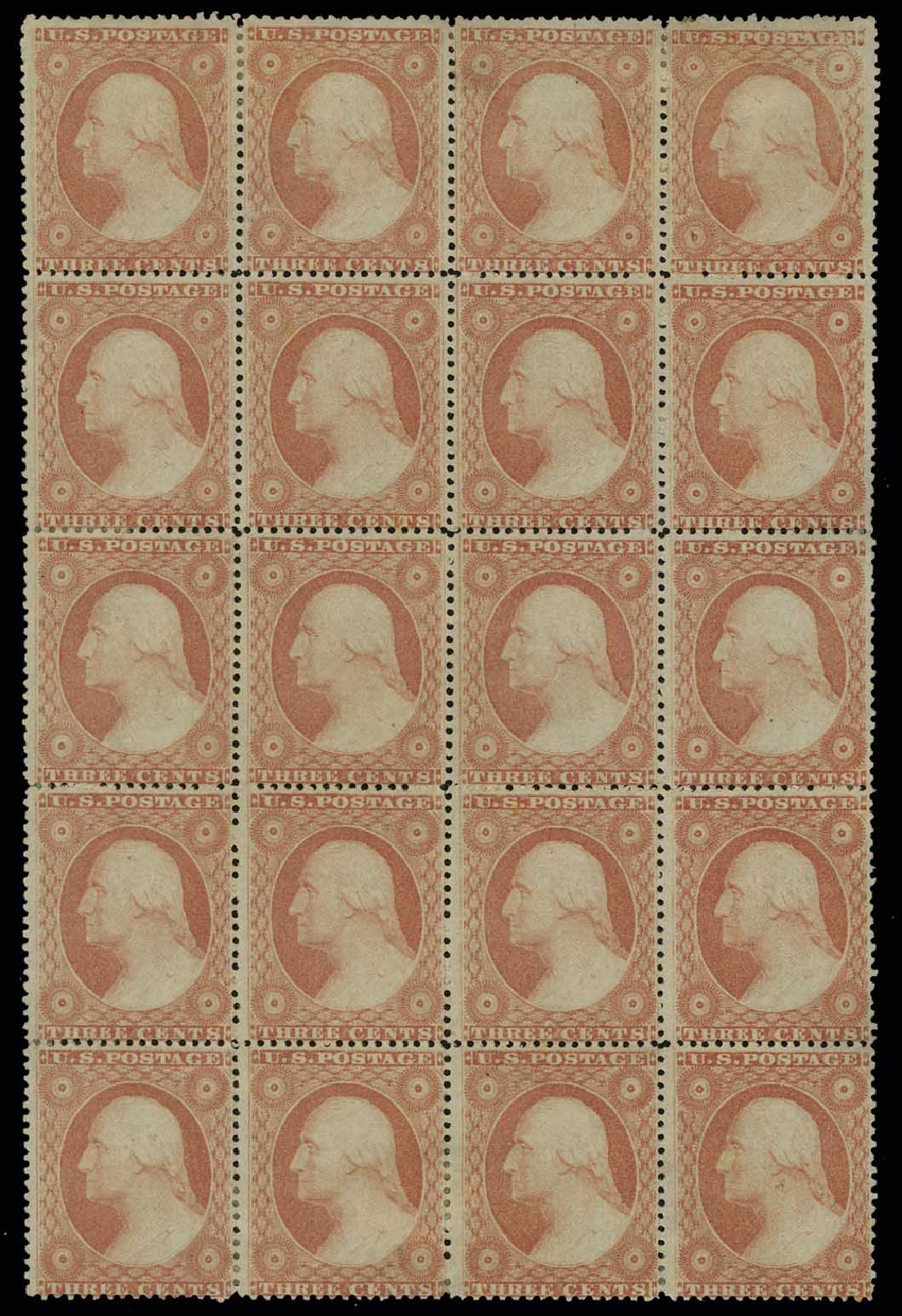 Cost of US Stamps Scott # 26 - 3c 1857 Washington. H.R. Harmer, May 2014, Sale 3005, Lot 1055