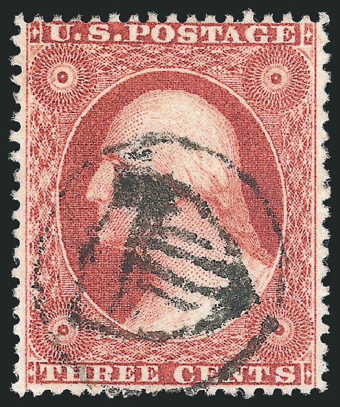 Values of US Stamps Scott Cat. 26: 3c 1857 Washington. Robert Siegel Auction Galleries, Jul 2013, Sale 1050, Lot 145