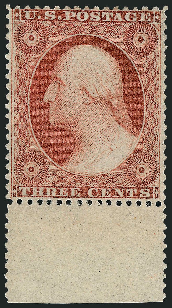 US Stamps Price Scott Cat. 26 - 3c 1857 Washington. Robert Siegel Auction Galleries, Dec 2008, Sale 964, Lot 255