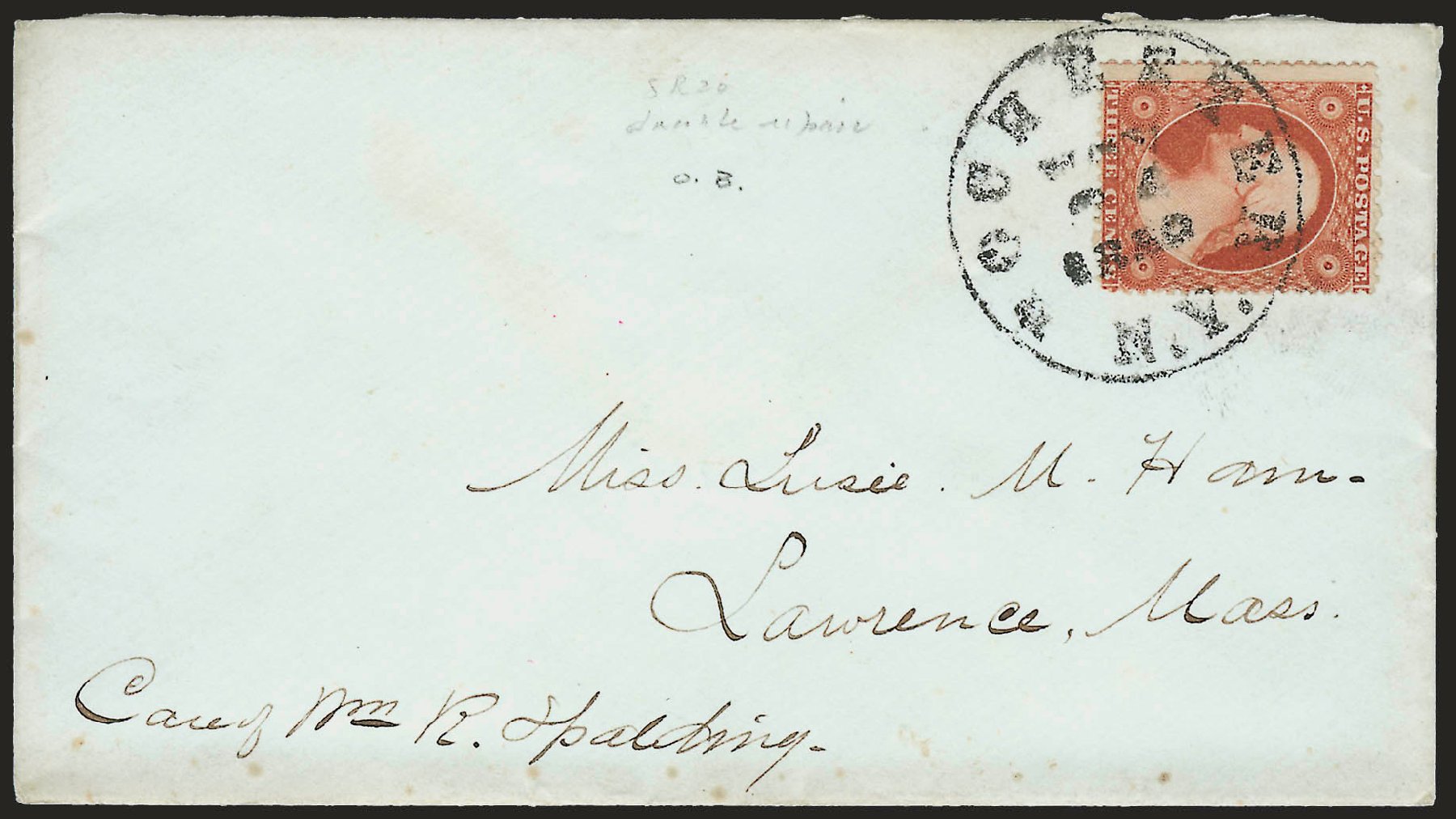 US Stamp Values Scott Catalogue #26: 3c 1857 Washington. Robert Siegel Auction Galleries, Dec 2008, Sale 964, Lot 265