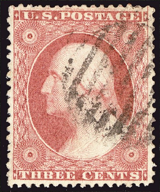 Cost of US Stamps Scott Cat. 26: 3c 1857 Washington. Spink Shreves Galleries, Jan 2014, Sale 146, Lot 175