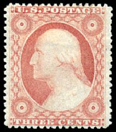 US Stamps Price Scott Catalog # 26 - 3c 1857 Washington. Schuyler J. Rumsey Philatelic Auctions, Apr 2015, Sale 60, Lot 1972