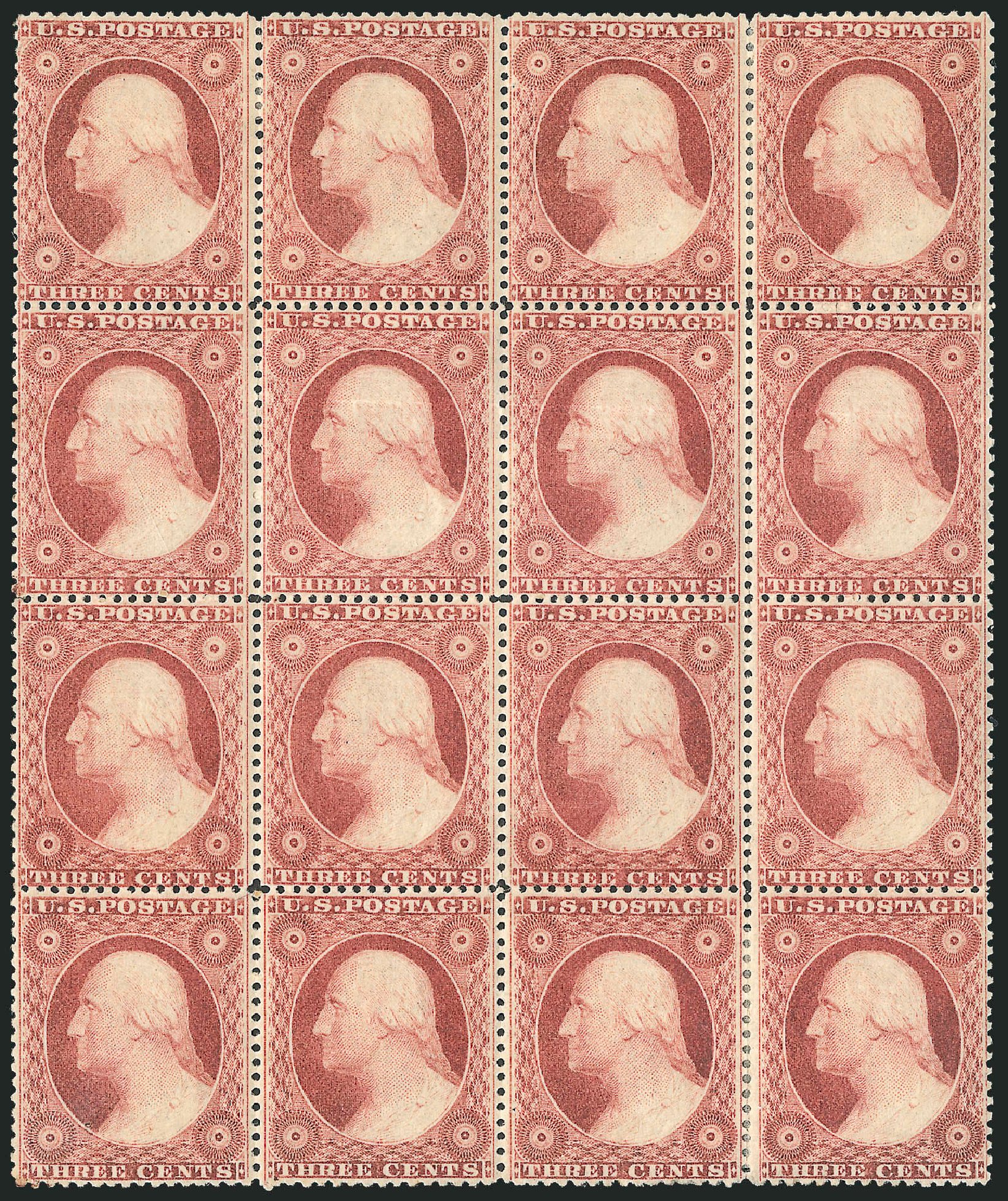 Costs of US Stamp Scott #26 - 1857 3c Washington. Robert Siegel Auction Galleries, Mar 2013, Sale 1040, Lot 1232