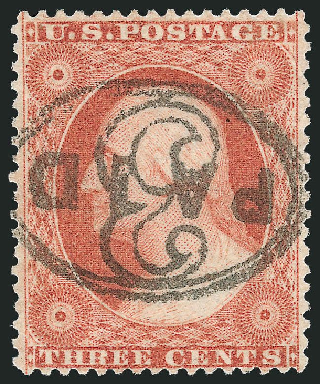 Cost of US Stamps Scott Catalog # 26 - 1857 3c Washington. Robert Siegel Auction Galleries, Sep 2014, Sale 1078, Lot 102