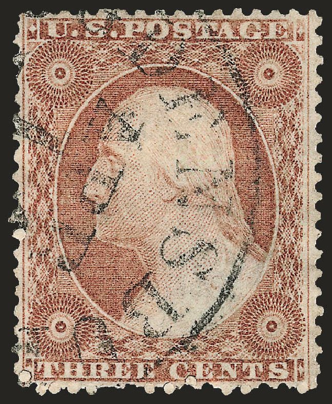 Costs of US Stamp Scott # 26: 1857 3c Washington. Robert Siegel Auction Galleries, Dec 2008, Sale 964, Lot 272