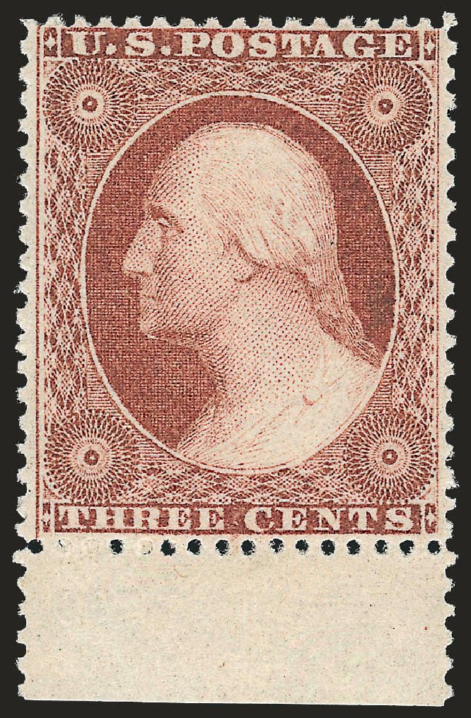 Values of US Stamps Scott # 26: 3c 1857 Washington. Robert Siegel Auction Galleries, Jan 2009, Sale 968, Lot 32