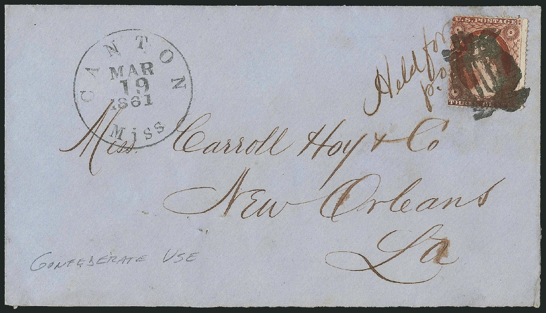 US Stamp Value Scott Catalog 26: 1857 3c Washington. Robert Siegel Auction Galleries, Dec 2010, Sale 1002, Lot 3763