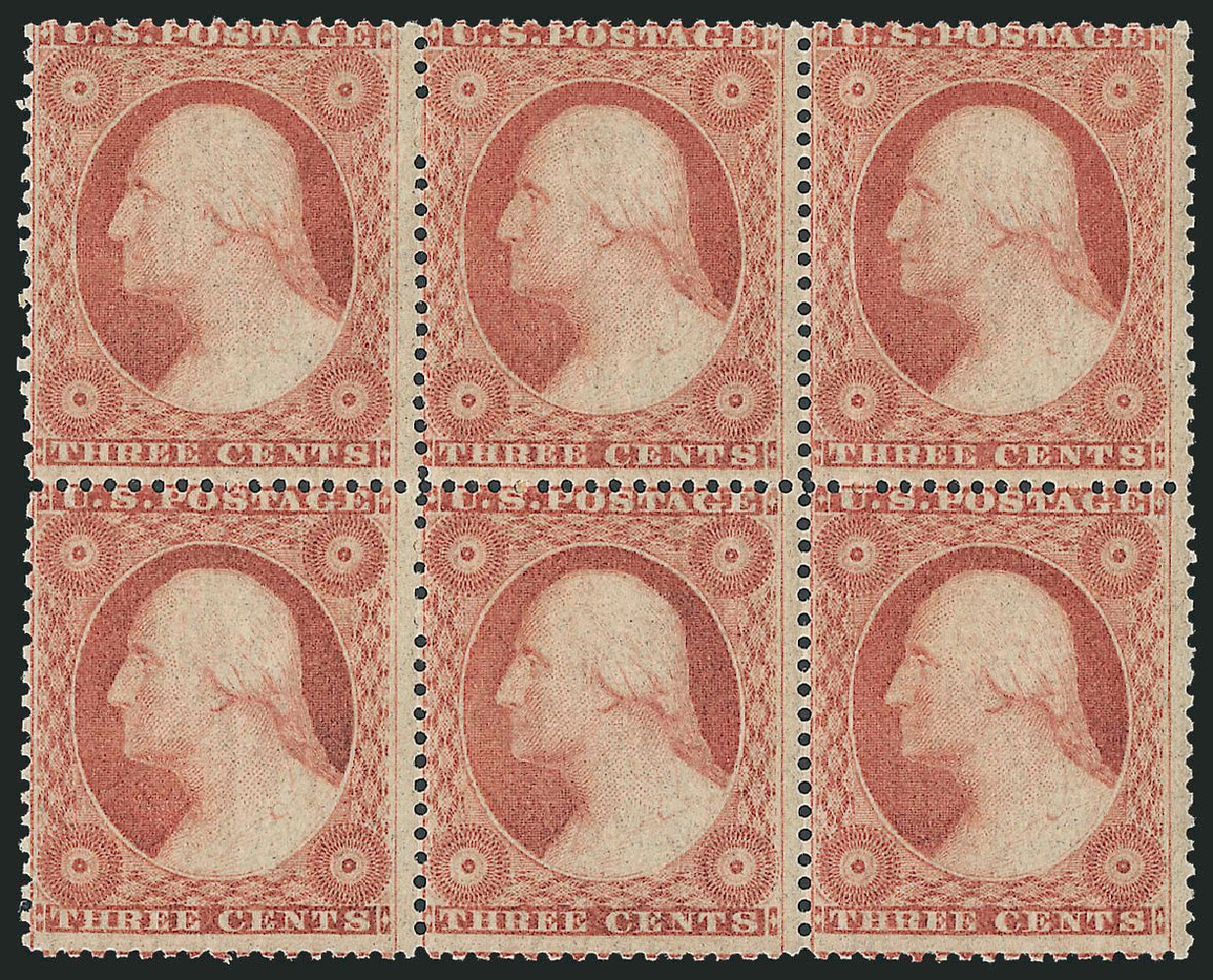 Values of US Stamps Scott Catalog #26: 3c 1857 Washington. Robert Siegel Auction Galleries, Mar 2011, Sale 1007, Lot 2153