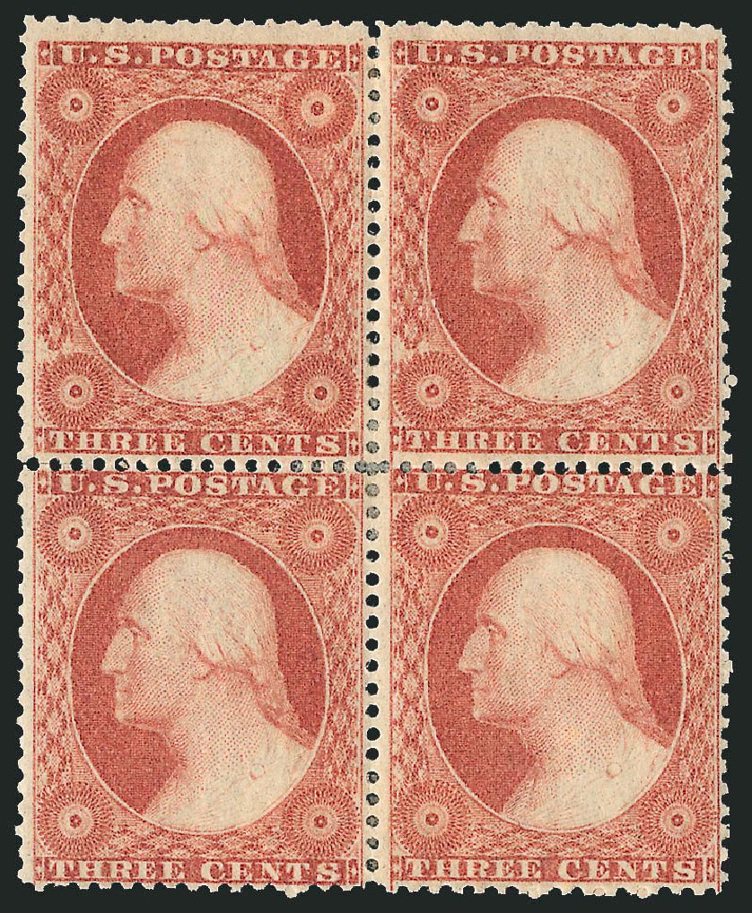 Costs of US Stamp Scott Catalogue 26 - 1857 3c Washington. Robert Siegel Auction Galleries, Mar 2014, Sale 1067, Lot 933