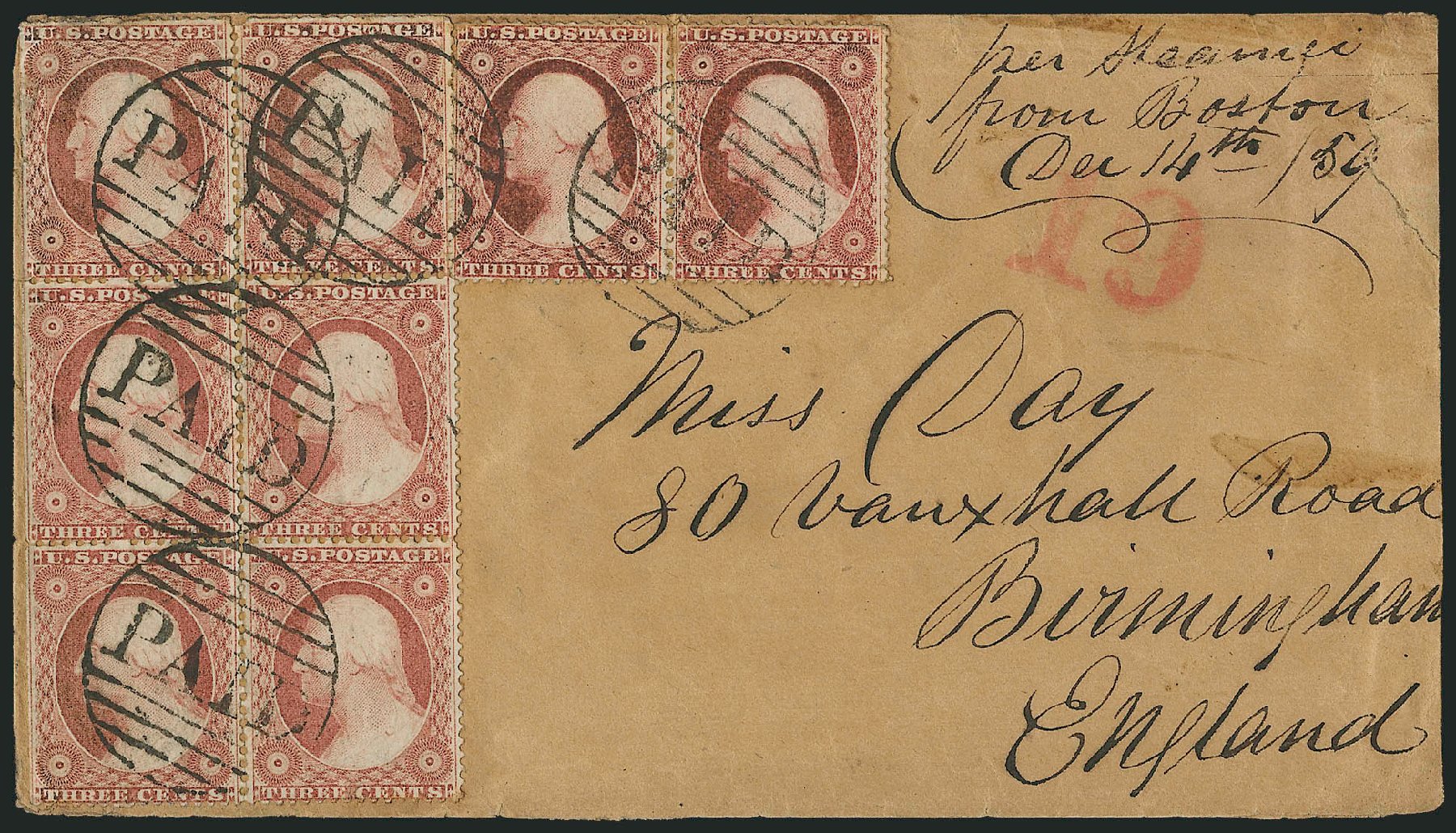 US Stamp Prices Scott Catalog # 26: 3c 1857 Washington. Robert Siegel Auction Galleries, Dec 2010, Sale 1002, Lot 3766