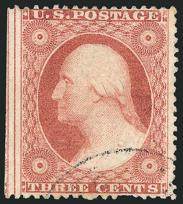 Cost of US Stamps Scott Catalogue 26: 1857 3c Washington. Robert Siegel Auction Galleries, Dec 2011, Sale 1017, Lot 506