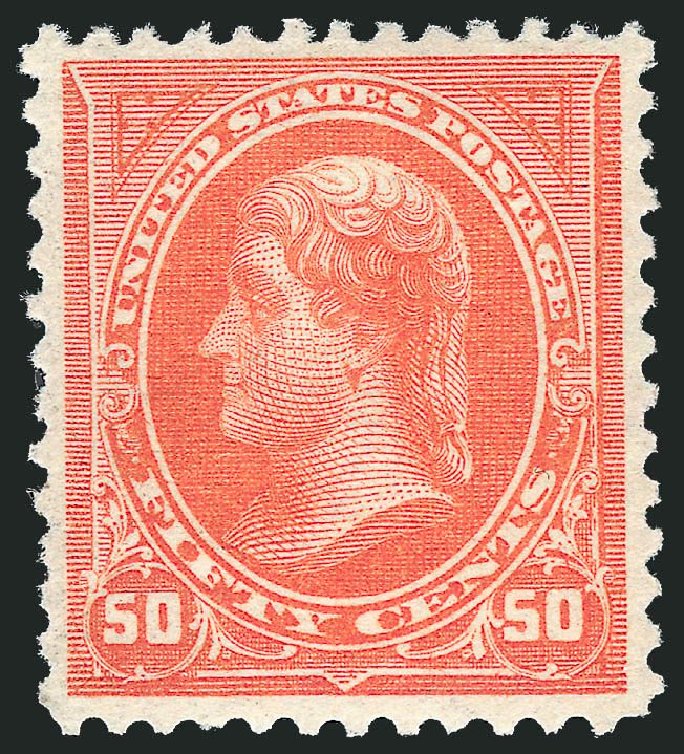 US Stamps Values Scott Catalog # 260 - 1894 50c Jefferson. Robert Siegel Auction Galleries, Mar 2014, Sale 1067, Lot 1257