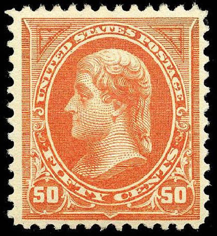 Prices of US Stamps Scott Catalog 260: 50c 1894 Jefferson. Matthew Bennett International, Apr 2008, Sale 326, Lot 248