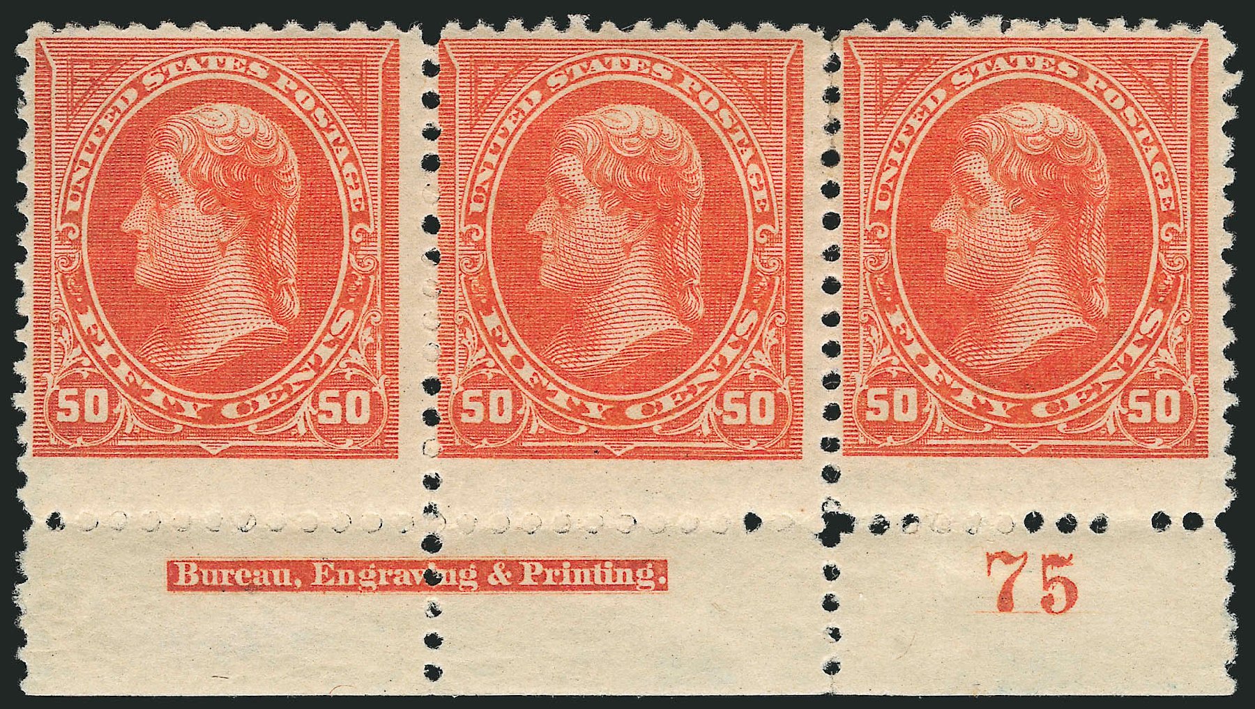 Cost of US Stamp Scott Catalog #260: 1894 50c Jefferson. Robert Siegel Auction Galleries, Mar 2014, Sale 1067, Lot 1259