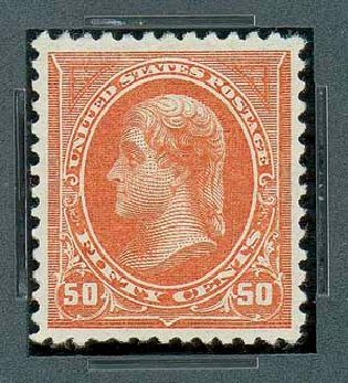 US Stamps Values Scott Catalog # 260: 50c 1894 Jefferson. Matthew Bennett International, Oct 2007, Sale 322, Lot 2110