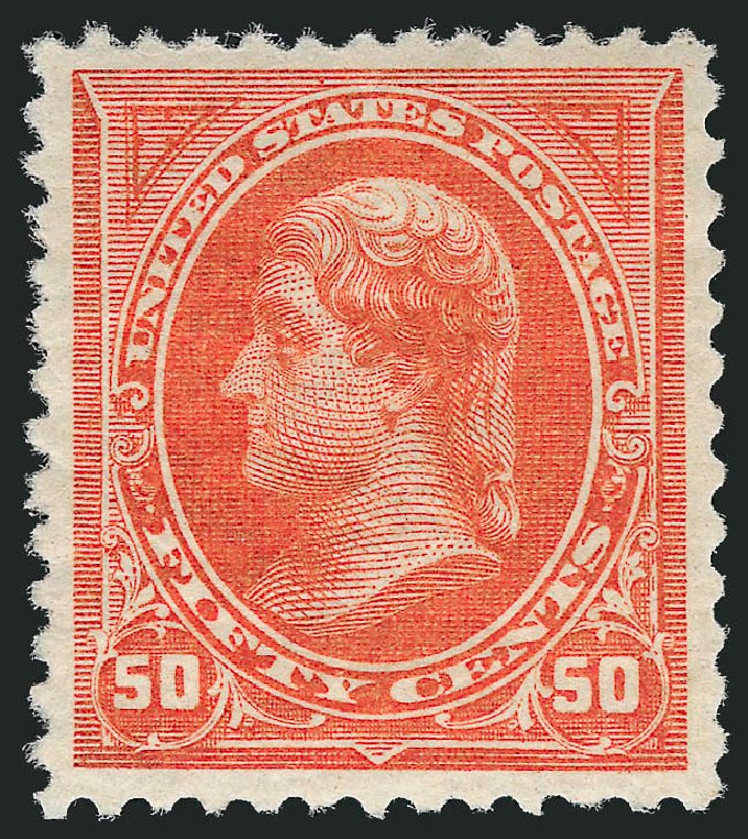 US Stamp Values Scott Catalog # 260 - 1894 50c Jefferson. Robert Siegel Auction Galleries, Nov 2012, Sale 1034, Lot 240