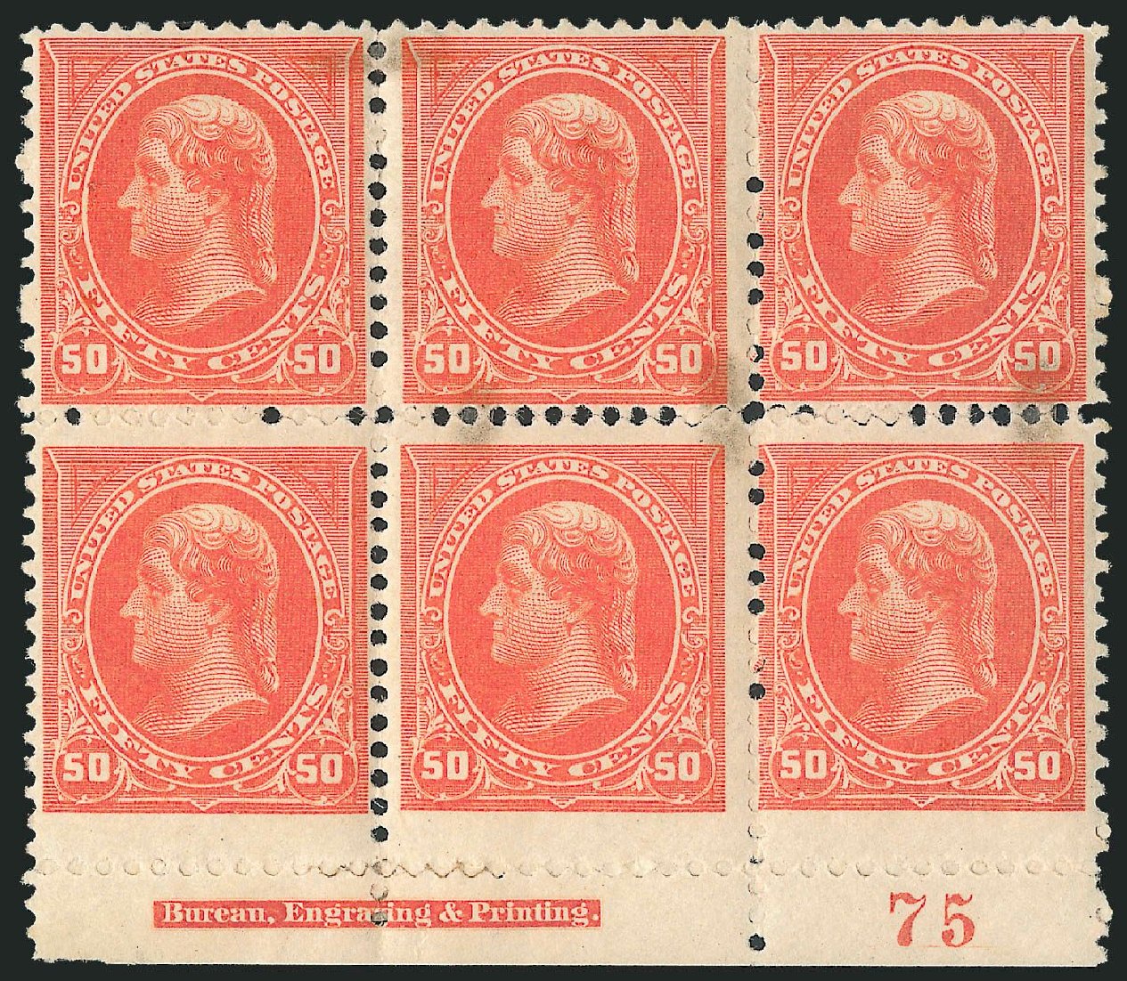 Value of US Stamp Scott Catalog # 260 - 1894 50c Jefferson. Robert Siegel Auction Galleries, Mar 2013, Sale 1040, Lot 1570