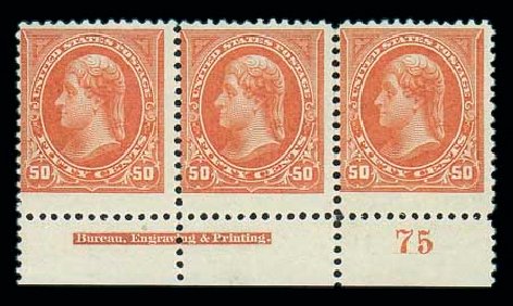 US Stamp Prices Scott Cat. # 260: 1894 50c Jefferson. Matthew Bennett International, Jun 2007, Sale 319, Lot 1281