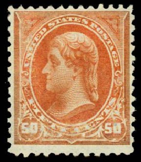 Costs of US Stamps Scott Catalogue #260 - 1894 50c Jefferson. Daniel Kelleher Auctions, Sep 2013, Sale 639, Lot 1091