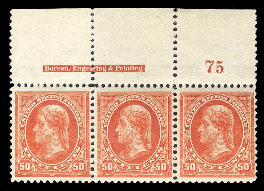 Values of US Stamp Scott Catalog #260: 50c 1894 Jefferson. Cherrystone Auctions, Apr 2009, Sale 200904, Lot 44