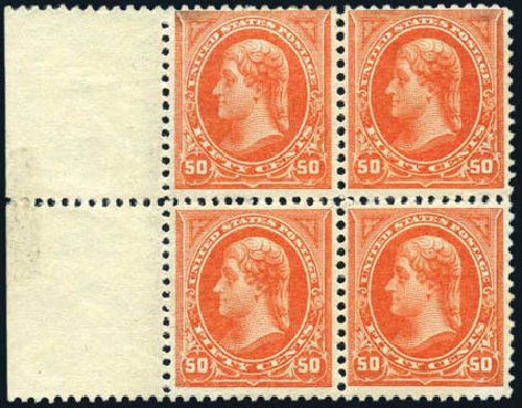 US Stamps Prices Scott # 260: 1894 50c Jefferson. Harmer-Schau Auction Galleries, Jul 2010, Sale 86, Lot 454