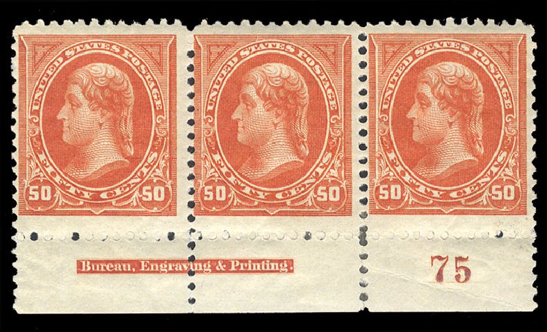 US Stamps Value Scott # 260 - 50c 1894 Jefferson. Cherrystone Auctions, Mar 2009, Sale 200903, Lot 175