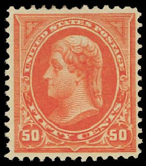 US Stamps Prices Scott Catalog # 260 - 50c 1894 Jefferson. Daniel Kelleher Auctions, Jun 2012, Sale 630, Lot 1595