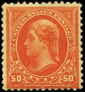 Values of US Stamp Scott # 260 - 50c 1894 Jefferson. Harmer-Schau Auction Galleries, Feb 2012, Sale 92, Lot 1022
