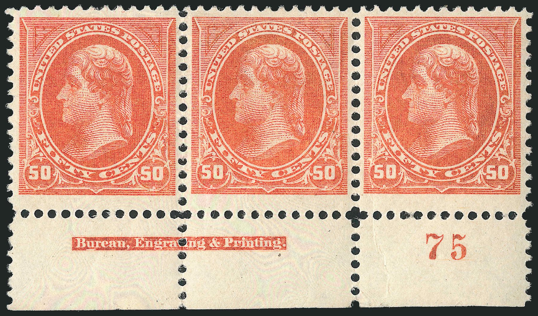US Stamps Price Scott Catalogue 260 - 50c 1894 Jefferson. Robert Siegel Auction Galleries, Dec 2011, Sale 1017, Lot 662