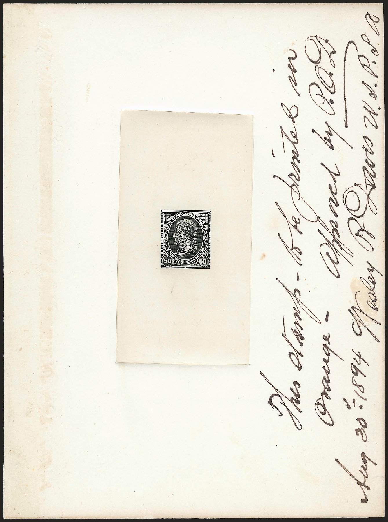 US Stamp Value Scott Catalogue #260 - 50c 1894 Jefferson. Robert Siegel Auction Galleries, Dec 2009, Sale 977, Lot 202