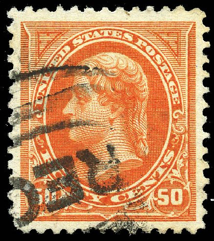 Value of US Stamp Scott #260 - 1894 50c Jefferson. Matthew Bennett International, May 2014, Sale 350, Lot 383