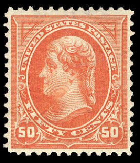 US Stamp Values Scott Cat. 260: 1894 50c Jefferson. Cherrystone Auctions, Apr 2009, Sale 200904, Lot 43