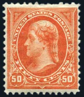 Cost of US Stamps Scott Catalogue #260: 50c 1894 Jefferson. Harmer-Schau Auction Galleries, Feb 2010, Sale 84, Lot 1473