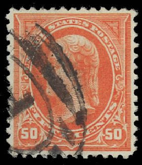 US Stamp Prices Scott Cat. # 260: 1894 50c Jefferson. Daniel Kelleher Auctions, Oct 2012, Sale 632, Lot 1173