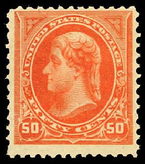 US Stamps Values Scott #260 - 50c 1894 Jefferson. Daniel Kelleher Auctions, Dec 2012, Sale 633, Lot 473