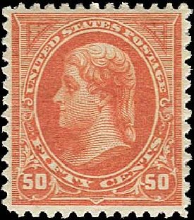 US Stamps Prices Scott Catalog #260: 1894 50c Jefferson. Regency-Superior, Nov 2014, Sale 108, Lot 513