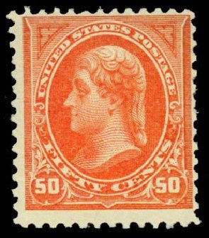 Costs of US Stamps Scott # 260 - 50c 1894 Jefferson. Daniel Kelleher Auctions, Dec 2013, Sale 640, Lot 226