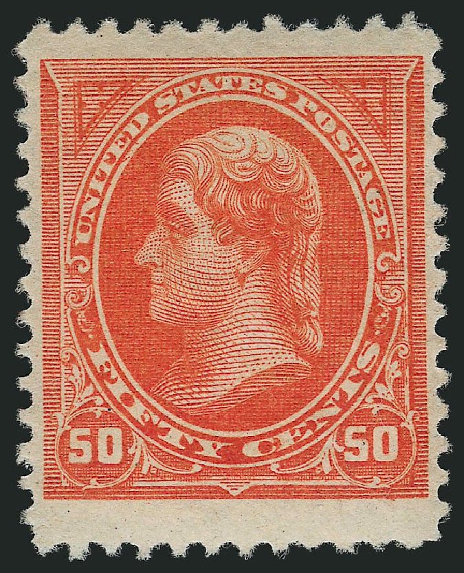 Values of US Stamp Scott Cat. #260 - 50c 1894 Jefferson. Robert Siegel Auction Galleries, Mar 2014, Sale 1067, Lot 1256
