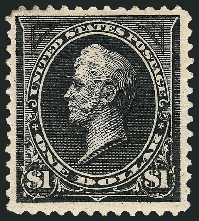US Stamps Value Scott Cat. 261 - 1894 US$1.00 Perry. Robert Siegel Auction Galleries, Sep 2008, Sale 962, Lot 2541