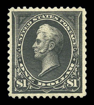 Costs of US Stamp Scott Cat. # 261: US$1.00 1894 Perry. Matthew Bennett International, Sep 2010, Sale 333, Lot 3674