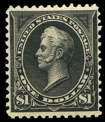 Values of US Stamps Scott Cat. #261: US$1.00 1894 Perry. Matthew Bennett International, May 2014, Sale 350, Lot 384