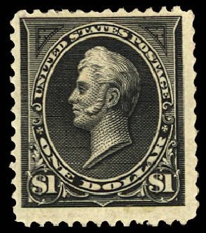 Cost of US Stamps Scott Catalog #261 - 1894 US$1.00 Perry. Daniel Kelleher Auctions, Dec 2012, Sale 633, Lot 474