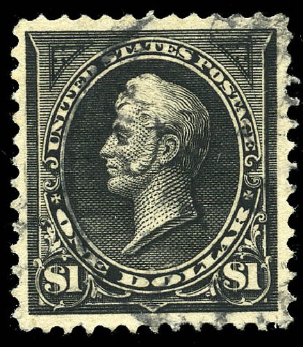 US Stamps Value Scott 261 - 1894 US$1.00 Perry. Matthew Bennett International, May 2014, Sale 350, Lot 385